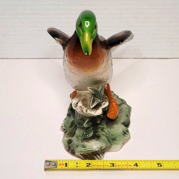 Bird Collection by JSC Mallard Duck 129 Vintage Statue Japan Shafford Excellent - Picture 12 of 13